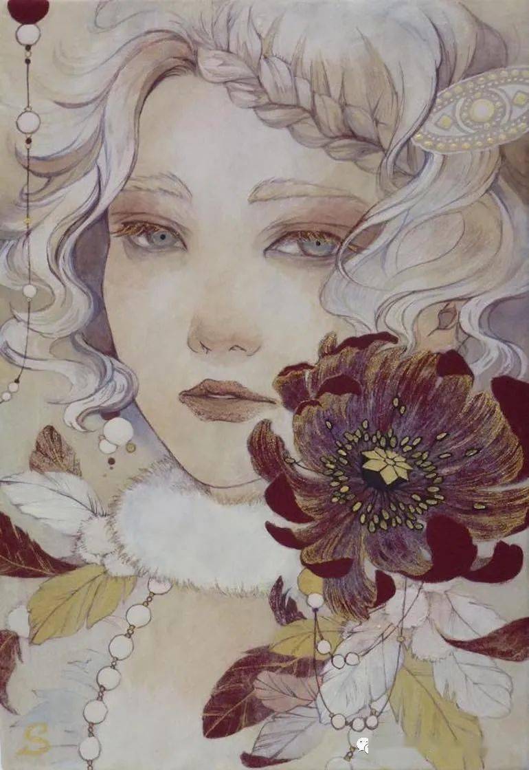 毕业于东京艺术大学美术研究科日本画专业岛田沙菜美