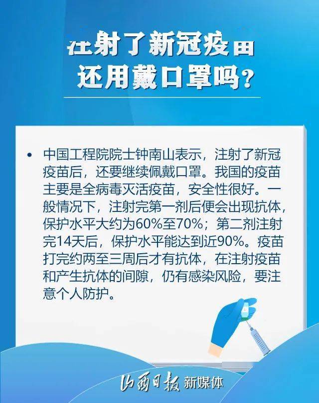 海报丨所有人注射了新冠疫苗还需要戴口罩吗最全口罩指南来啦
