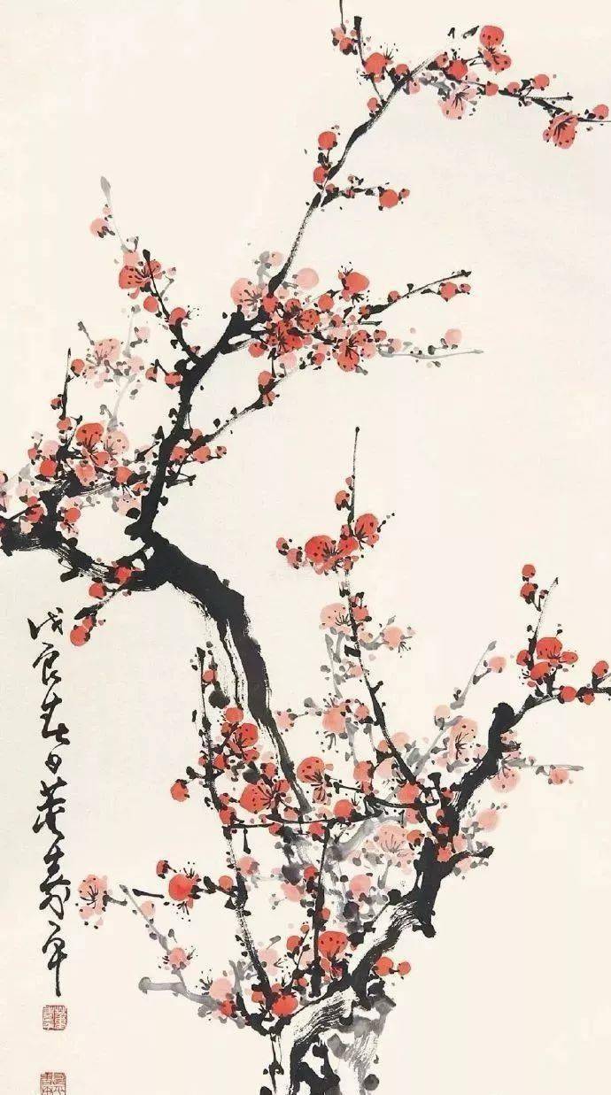 董寿平画梅花_搜狐网
