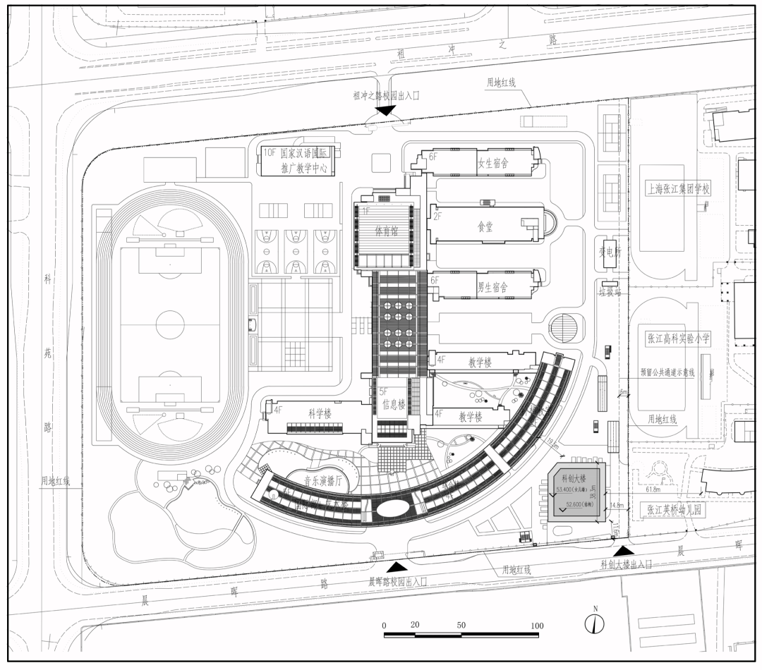 总建筑面积超70000㎡!华师大二附中改扩建工程有新调整_建设