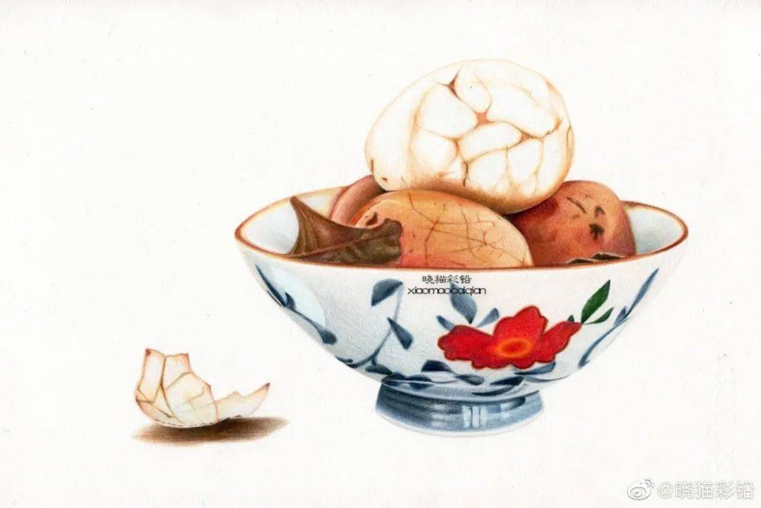 彩铅作品投稿记忆中的茶叶蛋