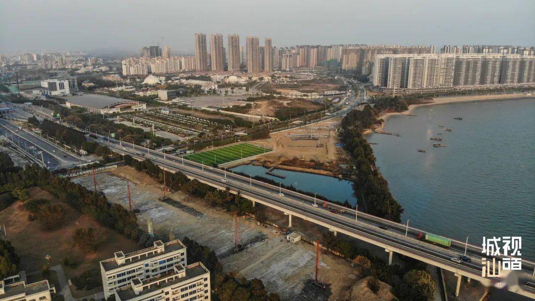 汕头海滨路东延西延进行时未来打通至东海岸牛田洋