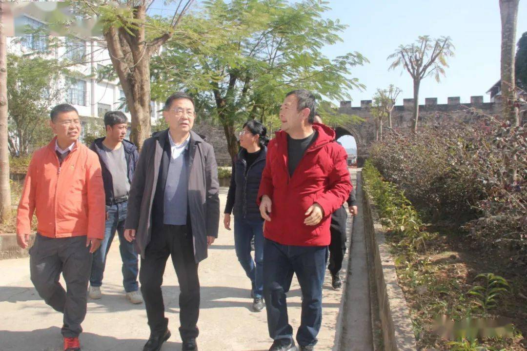 州副州长李平在普洱市教科所所长潘祯勇,景东县副县长许亚洲和吴琼瑶