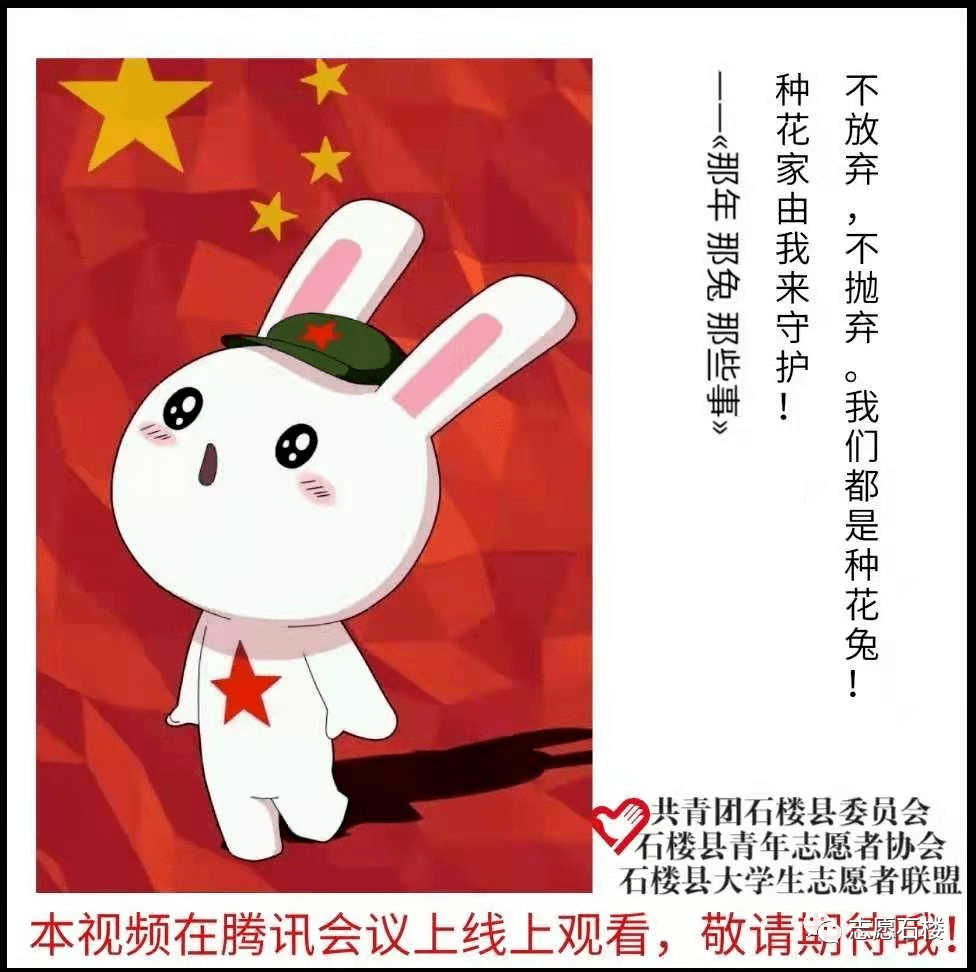 种花家的兔子敬礼图片图片