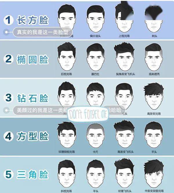 男生发型分类图片