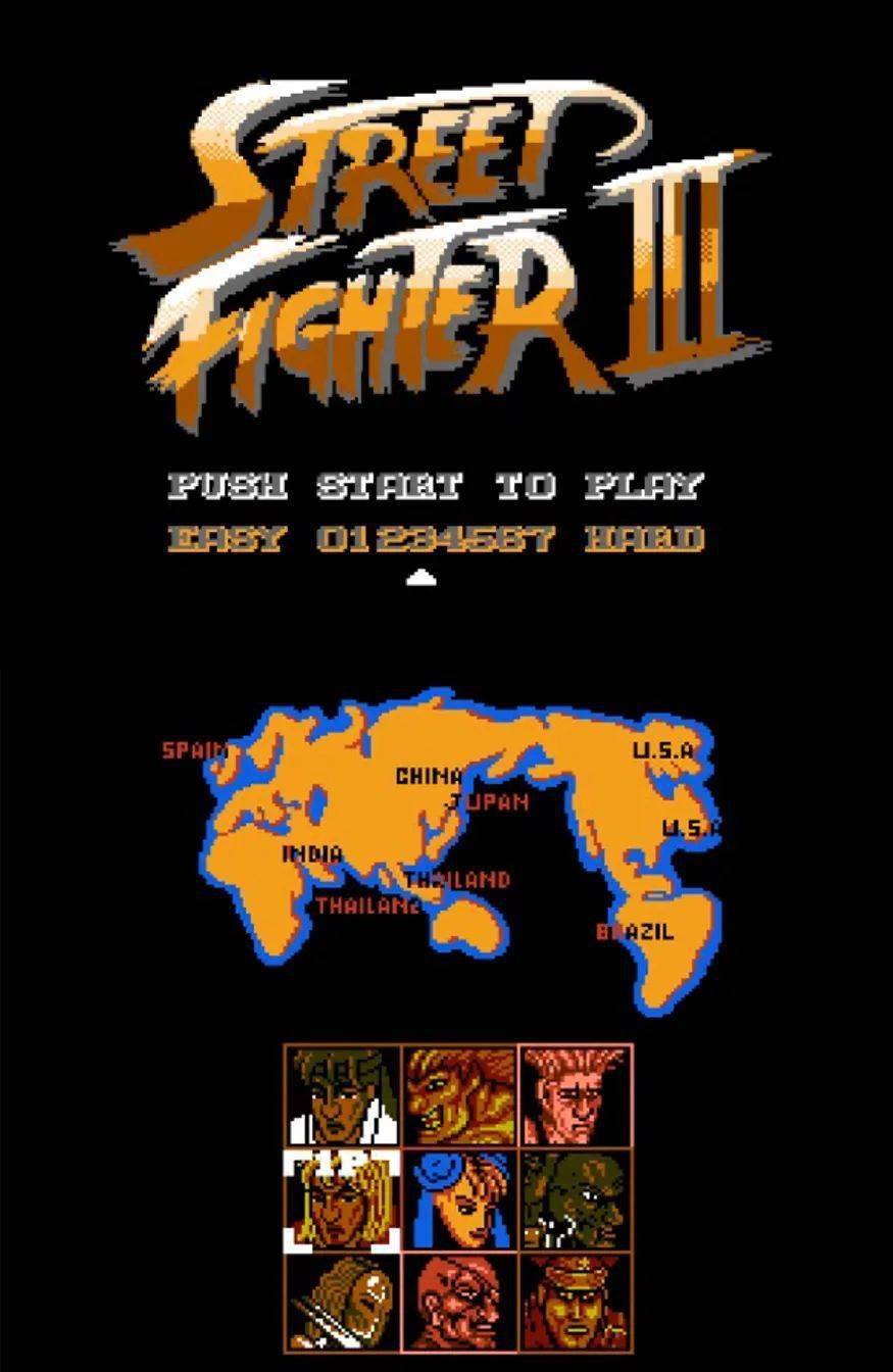 卡普空永远不知道中国还有这么一款正版红白机街霸3