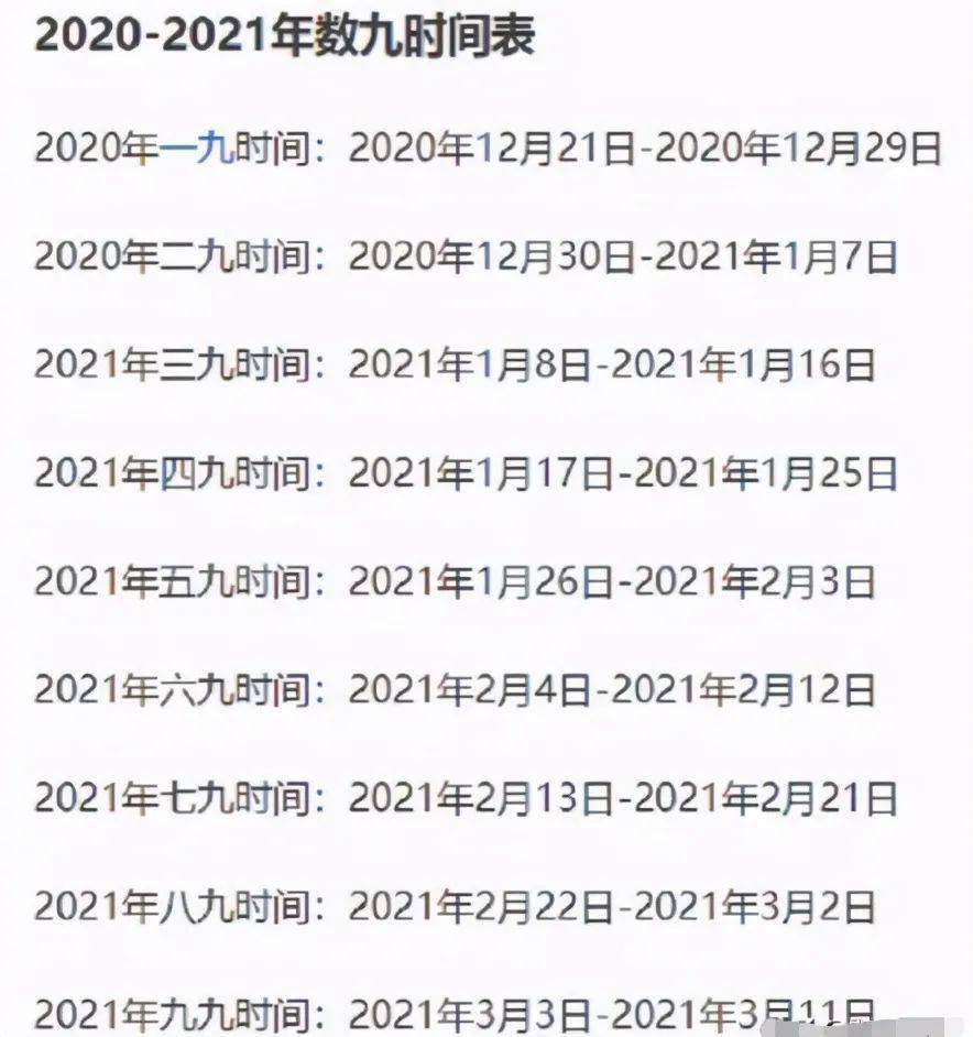 五九天2021时间表图图片