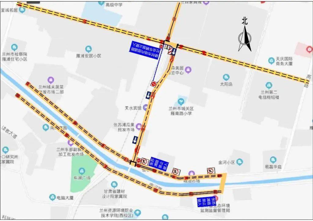 蘭州這條路全封閉圍擋施工8個月,4條公交線路有調整