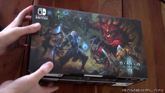 信仰之力暗黑破坏神3限定同捆版switch主机开箱