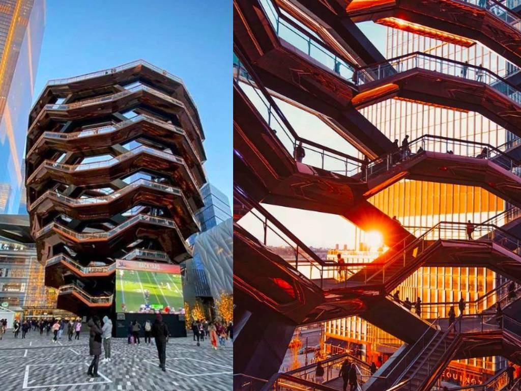 纽约地标thevessel一年3人跳楼成自杀热点开幕2年即无限期关闭