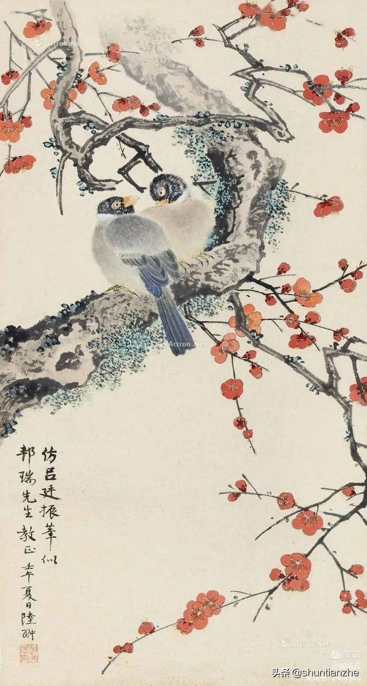 39幅名家花鸟双栖图清新淡雅