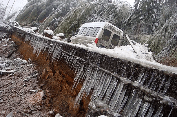 2007年湖南雪灾图片