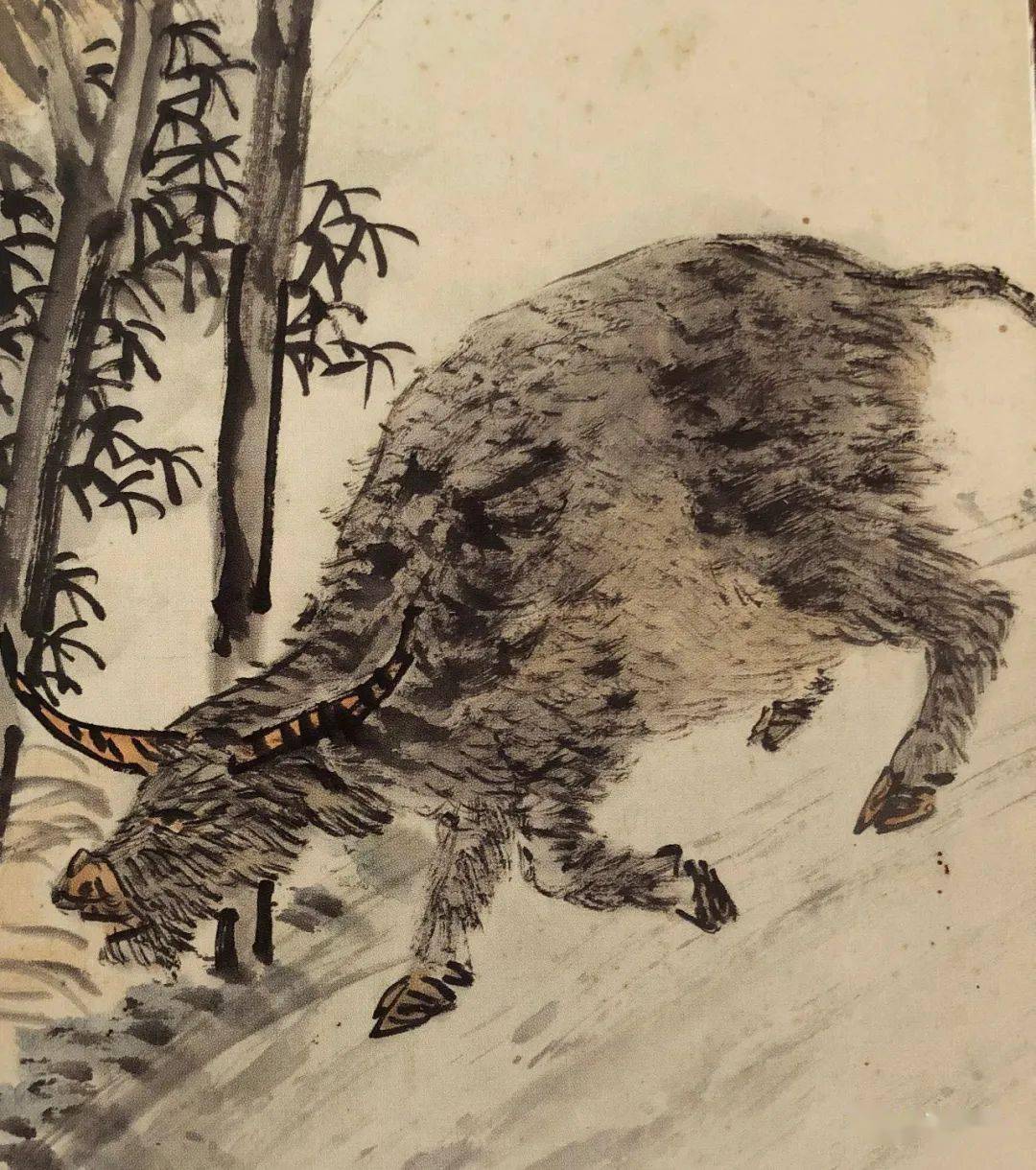 (附历代名家画牛局部大图)