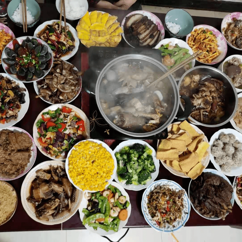 餐桌美食真实图片