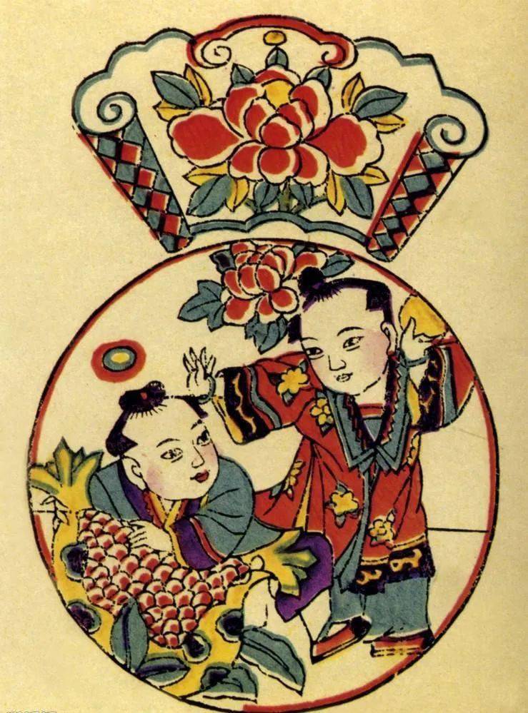 新春云体验|镇博线上"真味"年——彩画闹春61品年味_年画