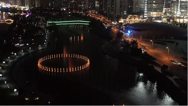 460米！2000盏LED灯！梅溪湖音乐喷泉正式开放(附时间表)