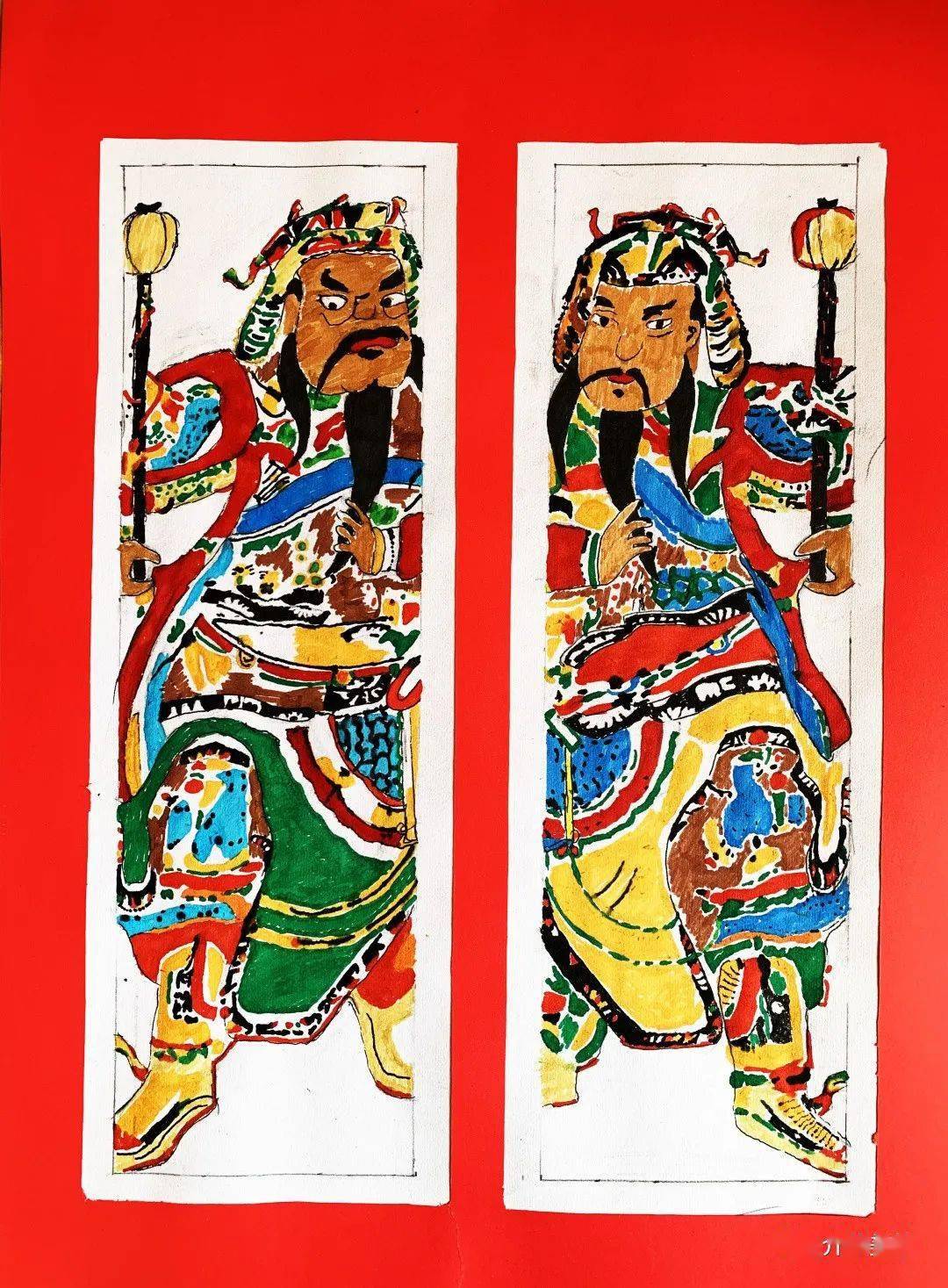 周靖超-13-门神护吉祥【丹青画坊发布的所有照片,仅用于交流与分享