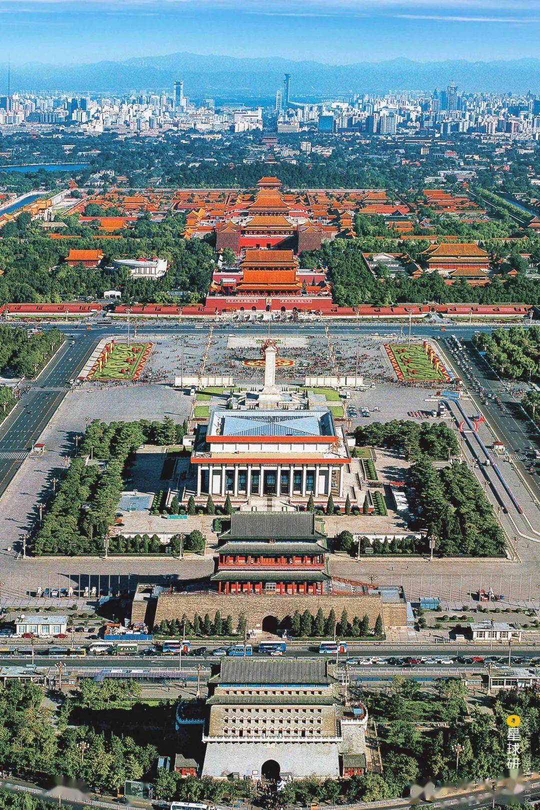 北京故宫鸟瞰全景图图片
