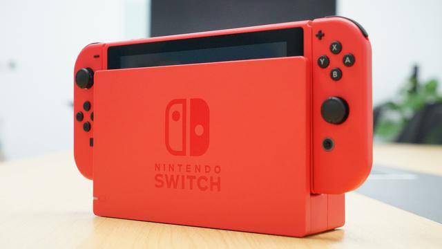 nintendo switch马力欧限定版主机套装开箱 红红火火过大年
