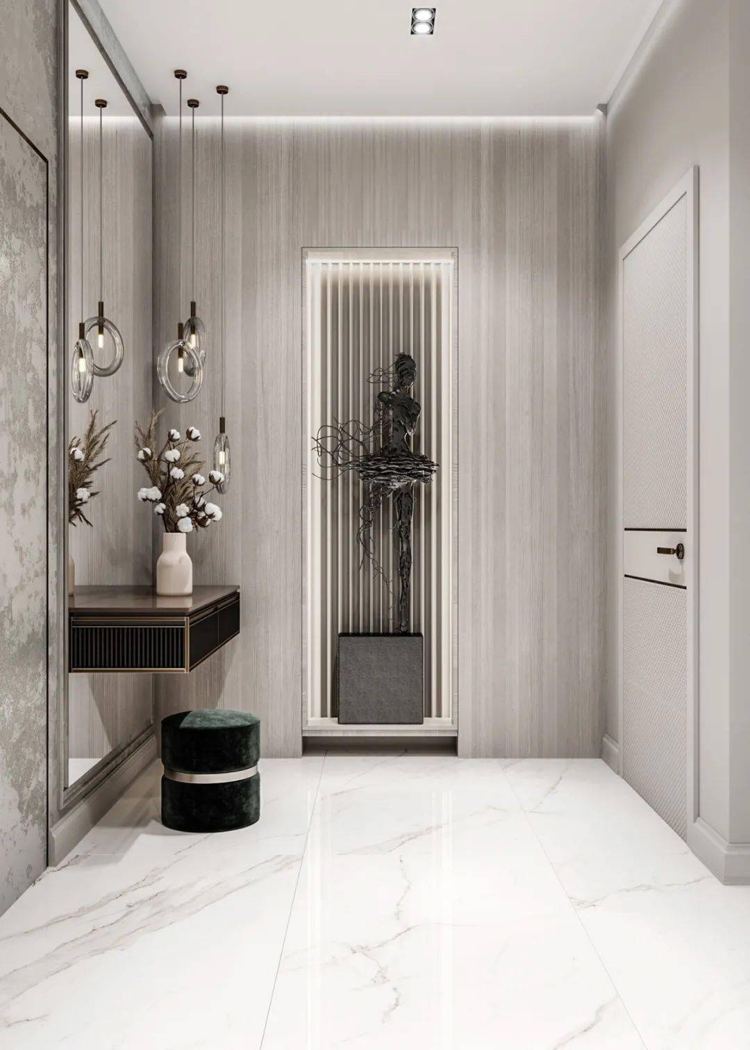 川谷堂100个轻奢系入户玄关设计