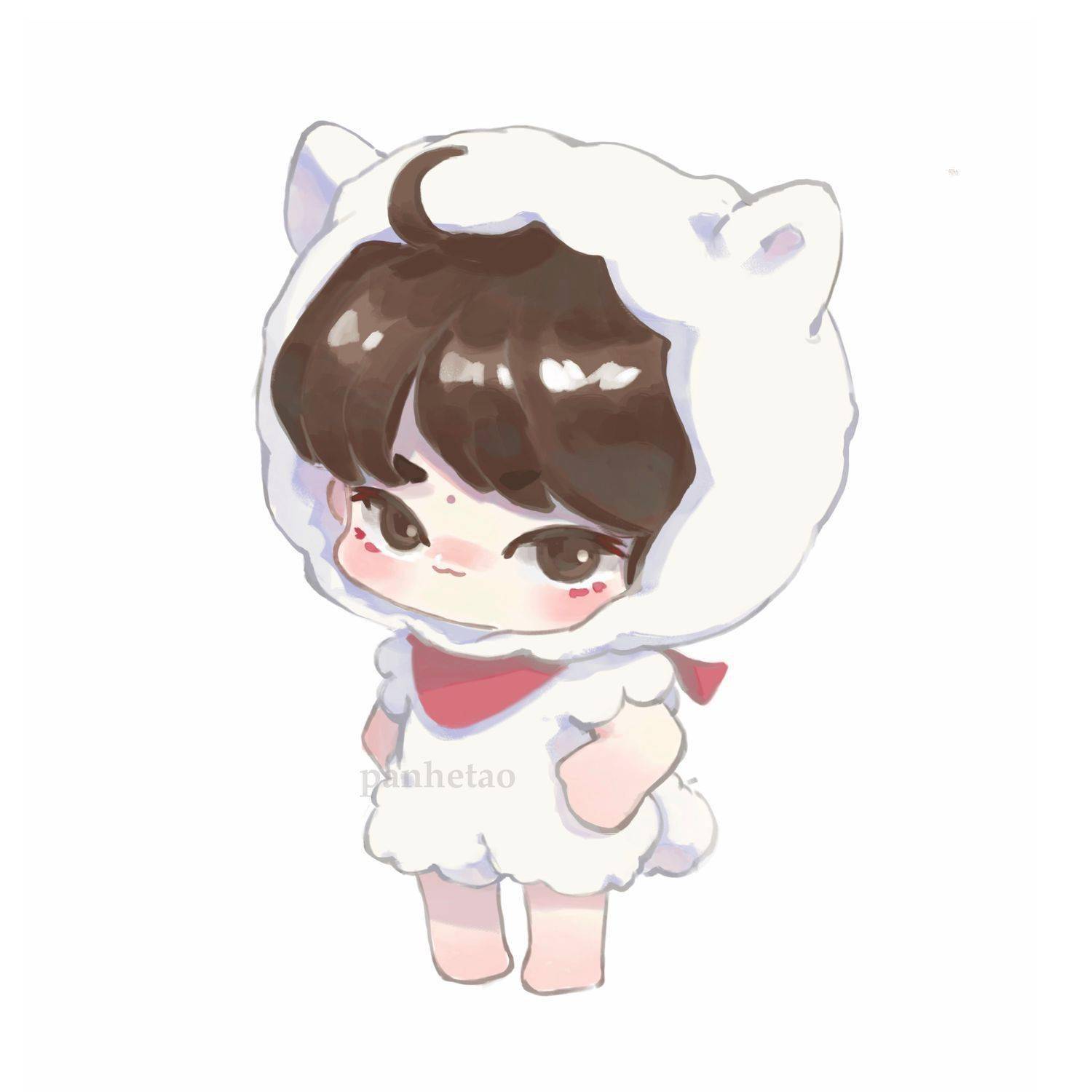 饭绘易烊千玺送祝福 可爱小烊祝您春节快乐