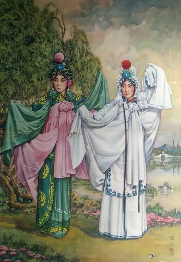 戏曲老年画欣赏