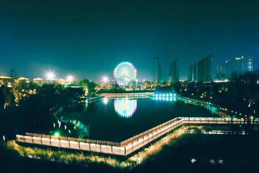 宿州三角洲夜景图片图片