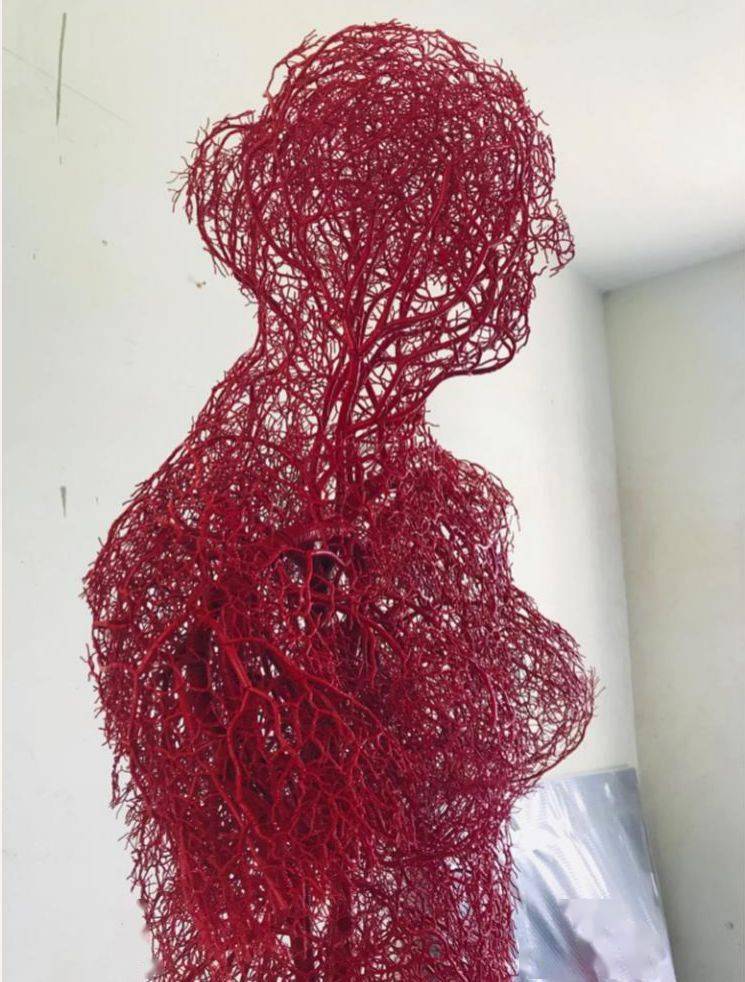 艺术家|黄奕维 —— 手工编制人体血管标本,表达对生命的敬畏