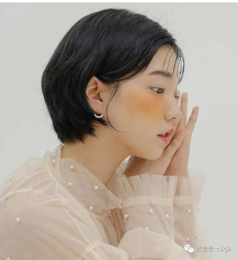 张子枫同款奶酷甜飒短发