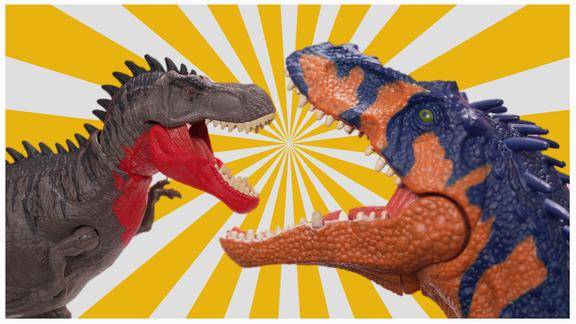 侏罗纪世界恐龙玩具第15弹 特暴龙vs西雅茨龙