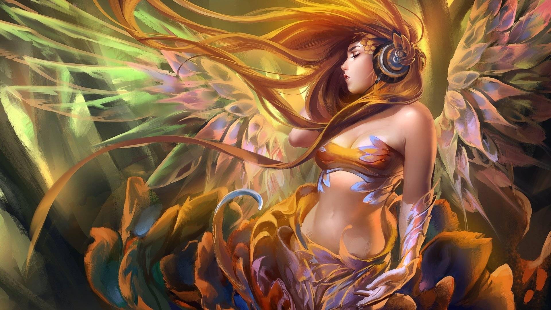 性感妩媚的二次元卡通少女壁纸