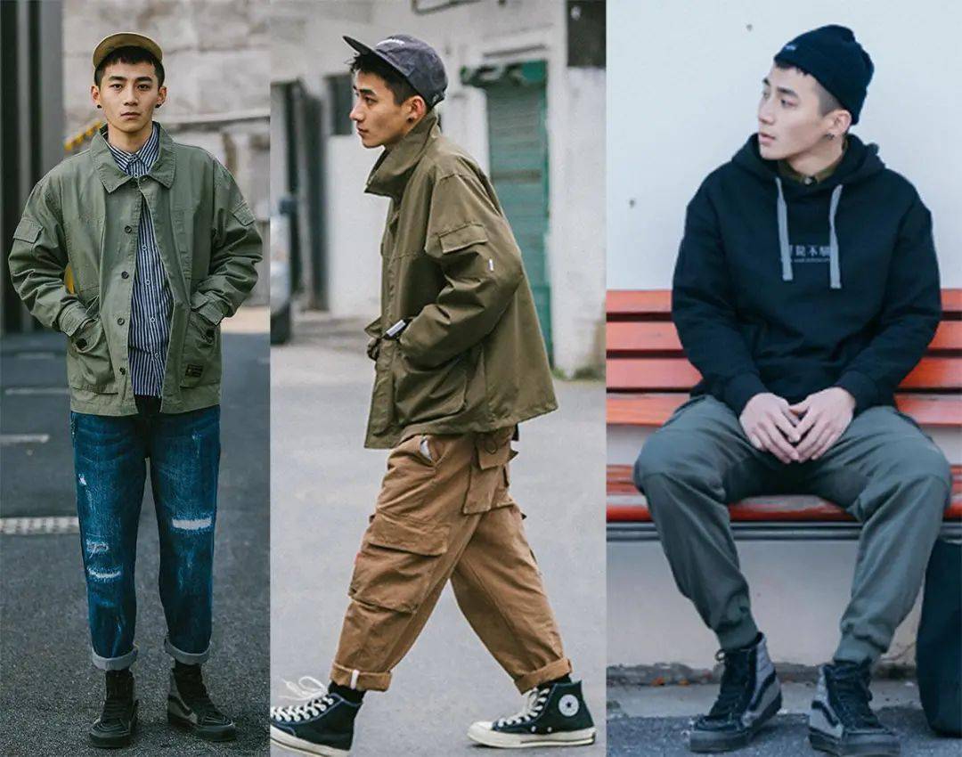 专属男生的5套工装风搭配示范,让你帅气出街,帅到犯规!_穿着