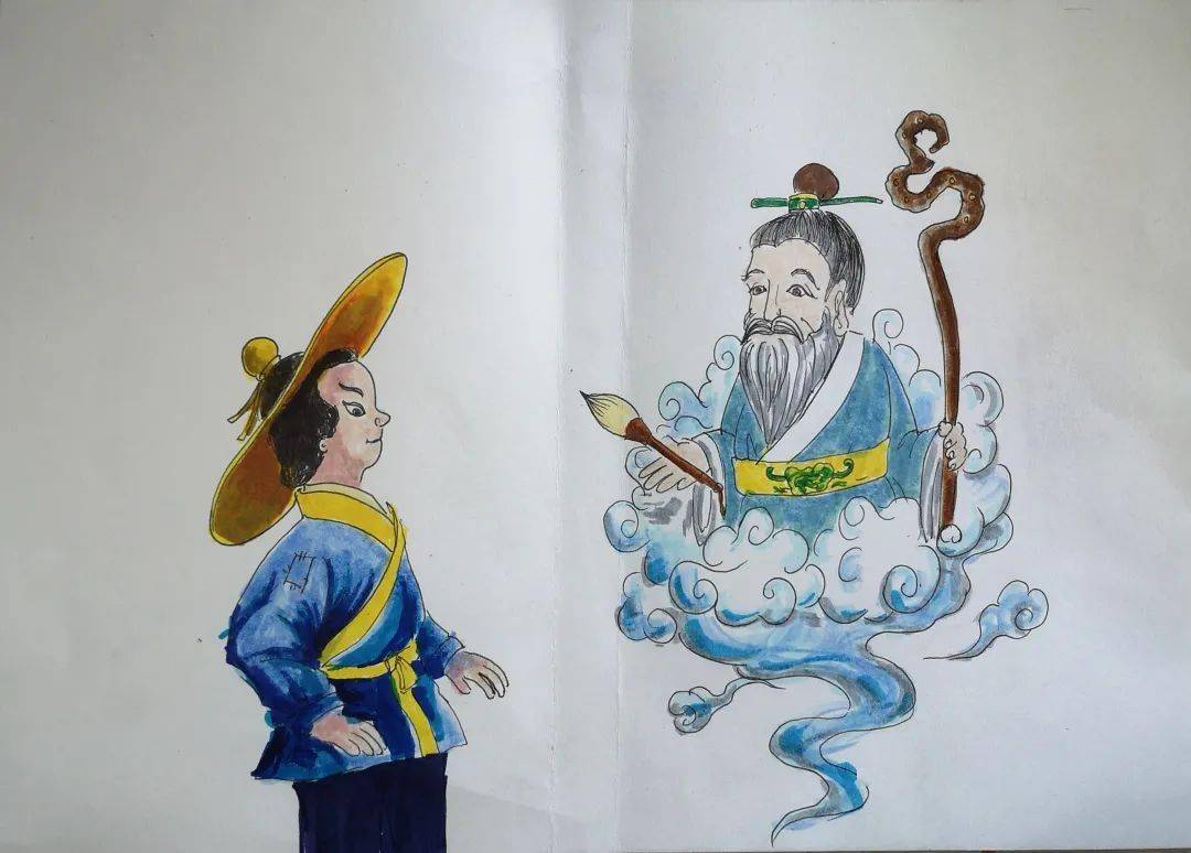 微课堂 经典动漫立体绘本《神笔马良(二)仙人赠笔