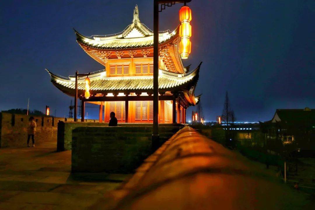 慈城夜景图片