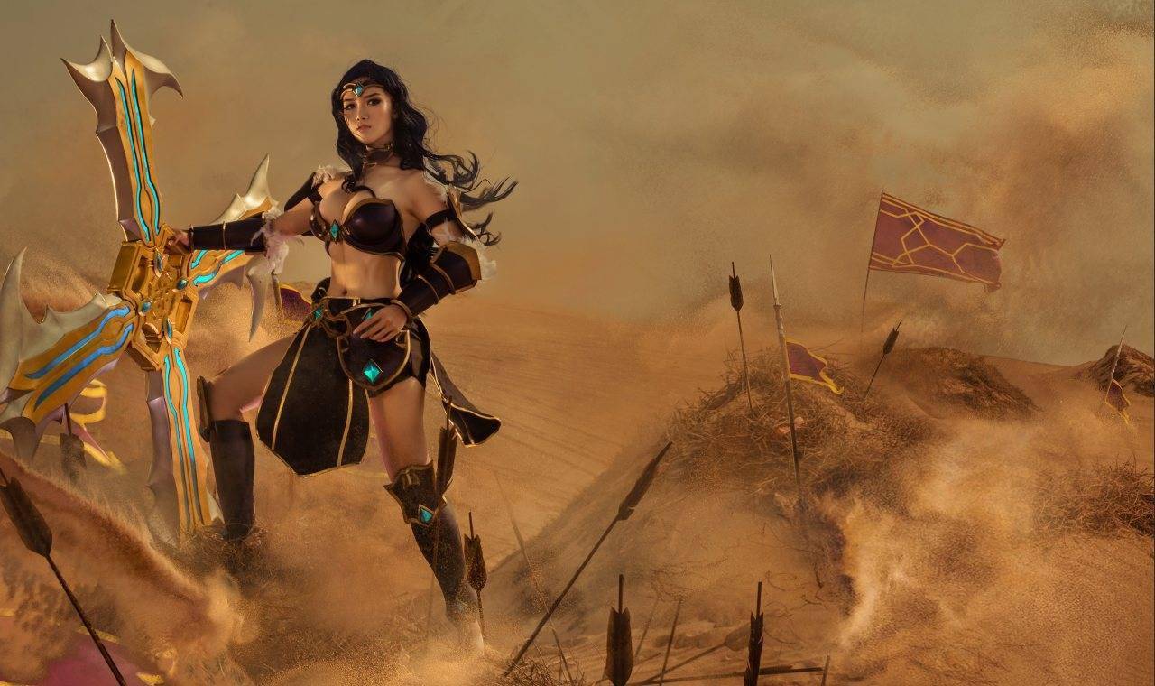 英雄联盟战争女神希维尔cosplay
