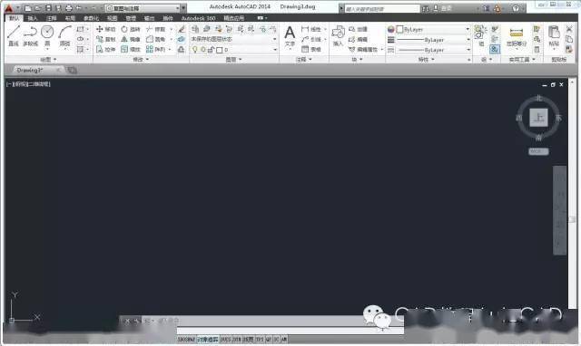cad2014版绘图界面及工具栏怎么变成老版本的那种样式autocad教程