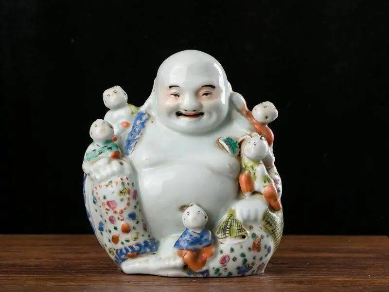置物　弥勒佛 粉彩人物 彩绘站姿弥勒-60cm_弥勒佛_诸佛部_佛像_产品_尼泊尔佛像网
