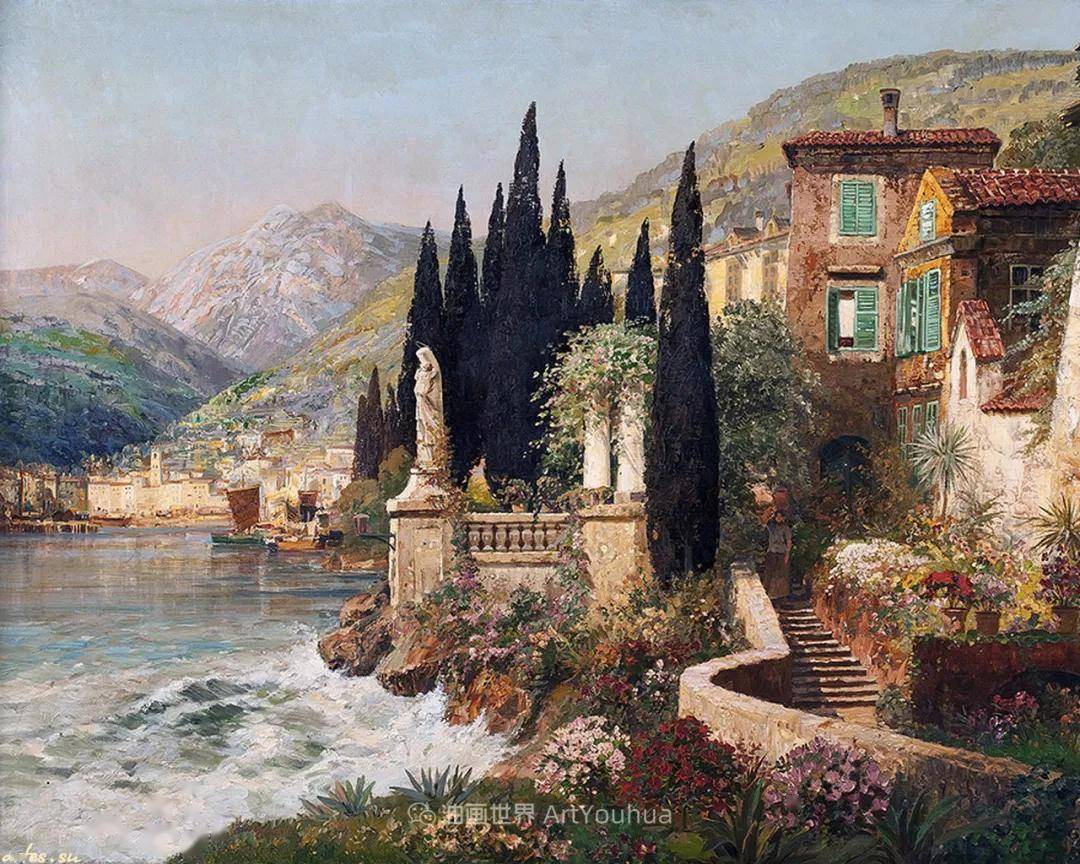 奥地利画家aloisarnegger风景油画作品欣赏