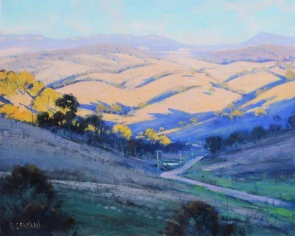 阳光是大自然的灵魂,澳大利亚画家格雷厄姆的风景油画