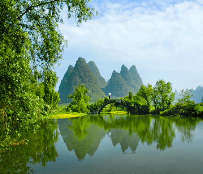 还孕育出来一个个"绝色小风景",而漓江流域的会仙湿地,就是桂林山水中