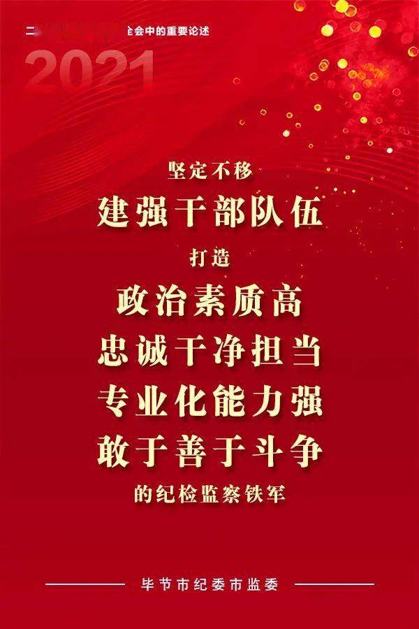 海报2021年毕节市纪检监察工作8项任务