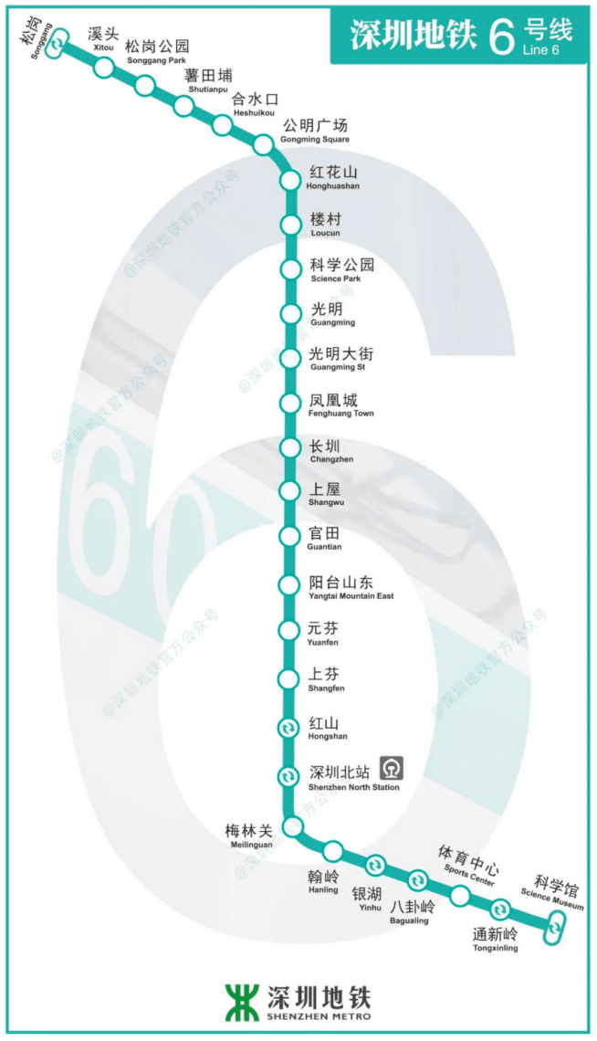猛烈发展正式升级为光明区2018年的9月光明新区深圳地铁6号线