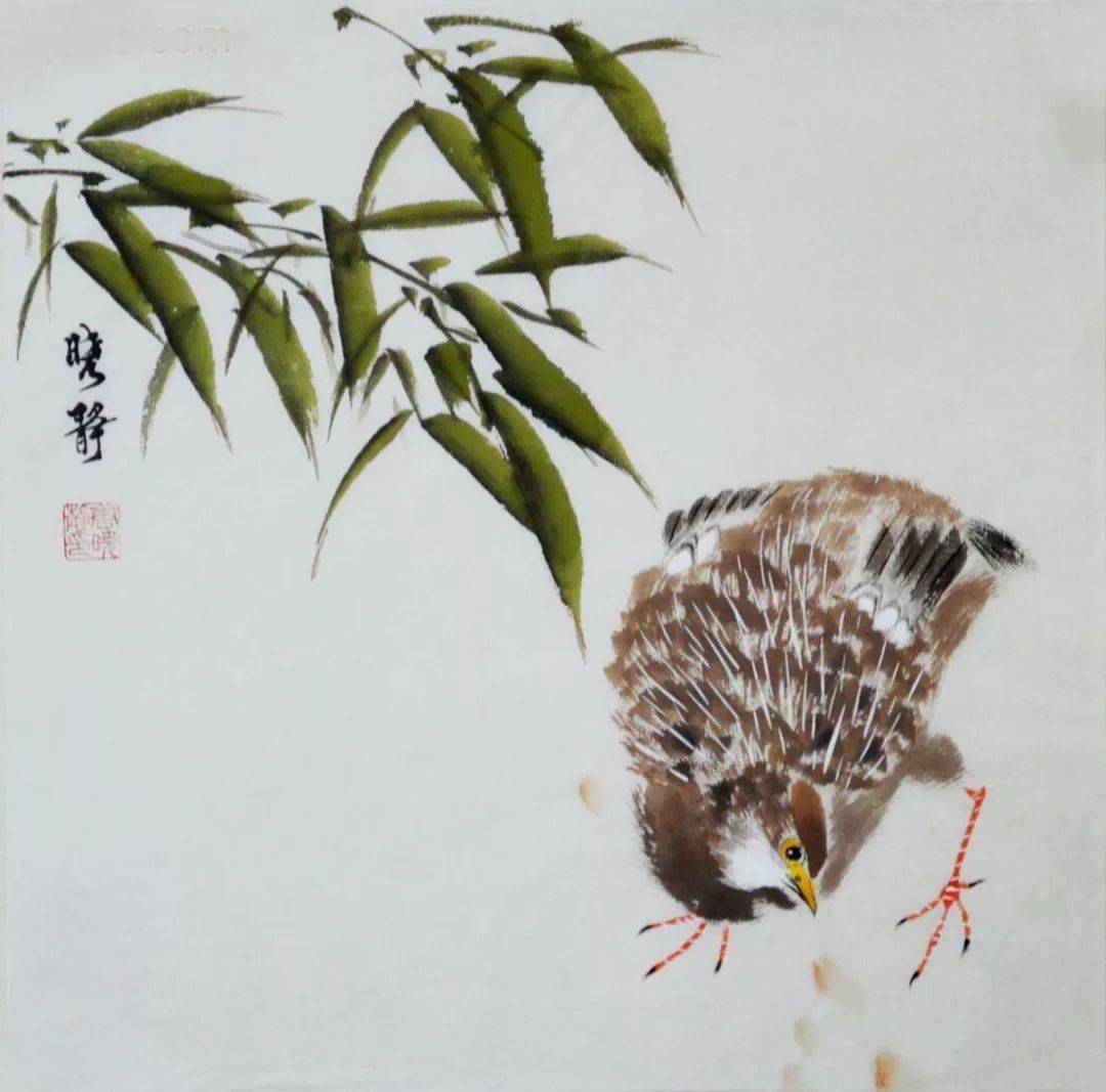 平安喜乐工笔画中的鹌鹑85幅
