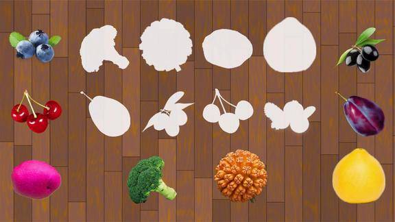 蔬菜水果找影子儿童学习英语婴幼儿宝宝早教益智动画游戏视频