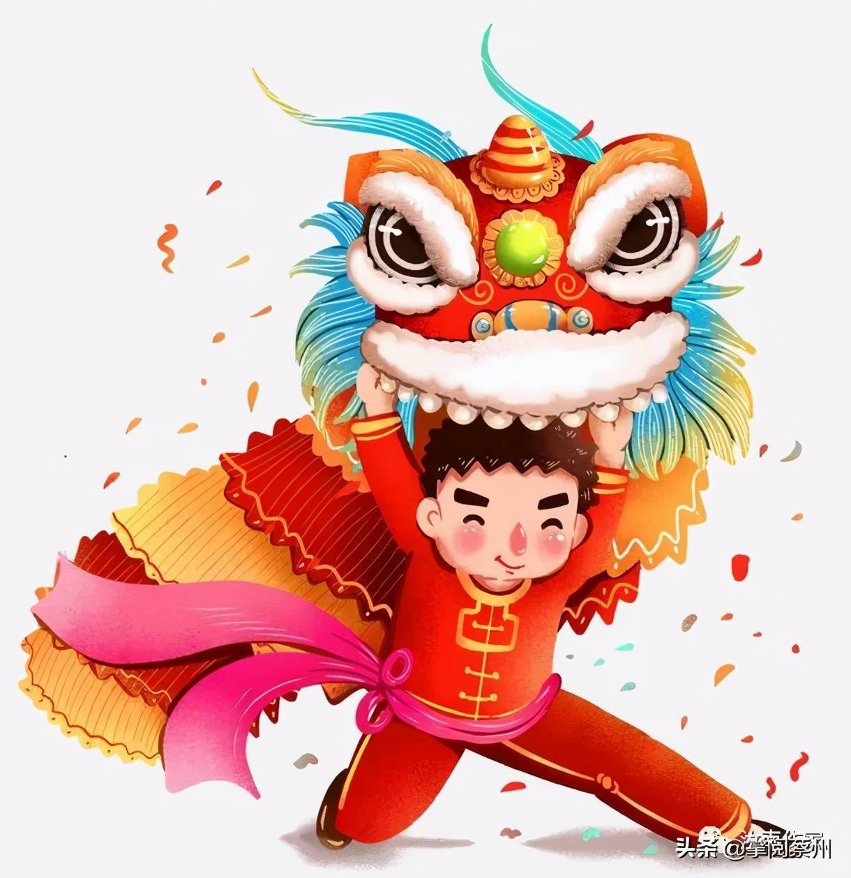 又到元宵舞狮时(王新立)_狮子