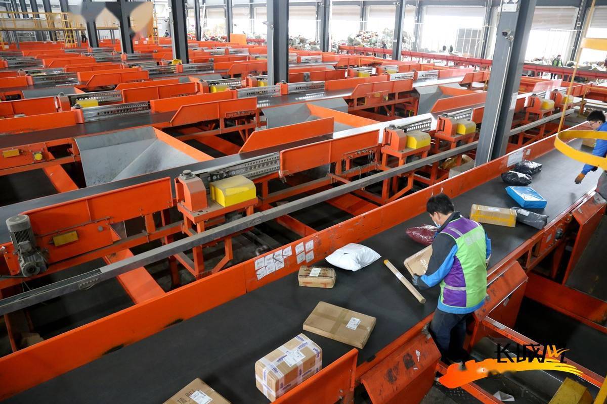 高清组图河北肃宁圆通速递全面复工自动分拣日处理量达80万件