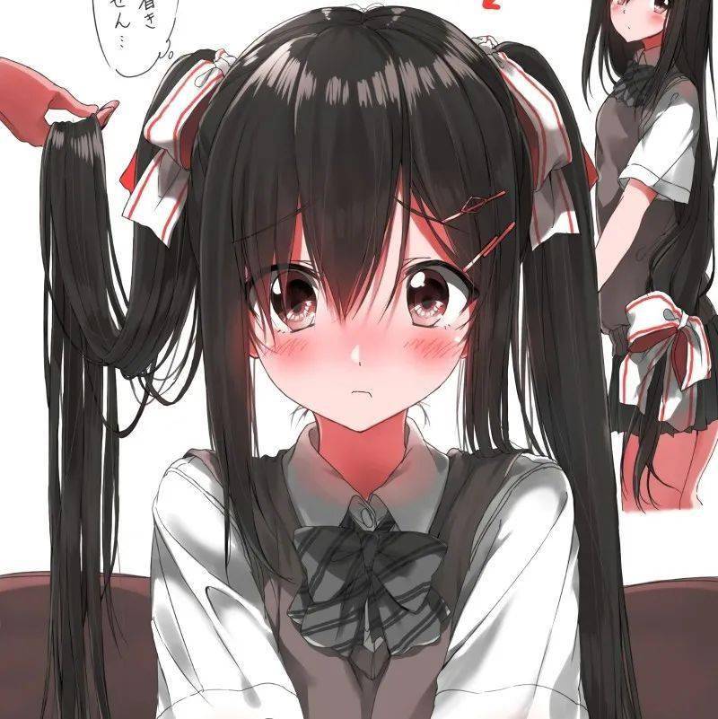 精选高清头像二次元少女头像装睡的人叫不醒想走的人留不住