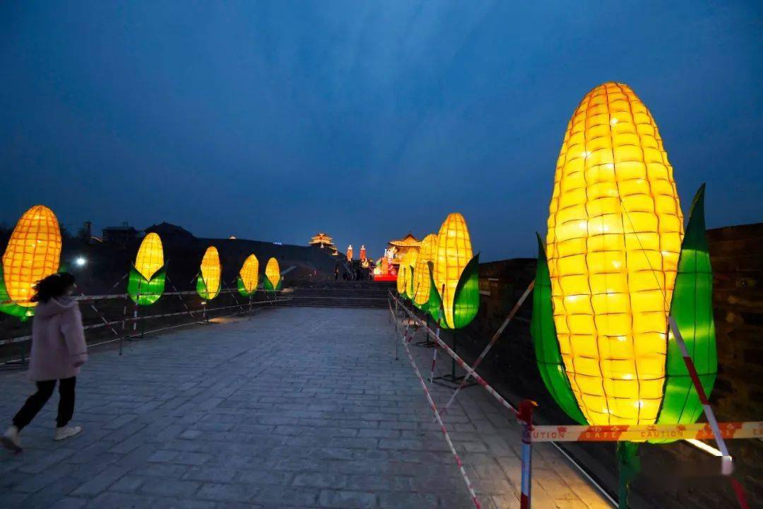 忻州古城灯展图片图片