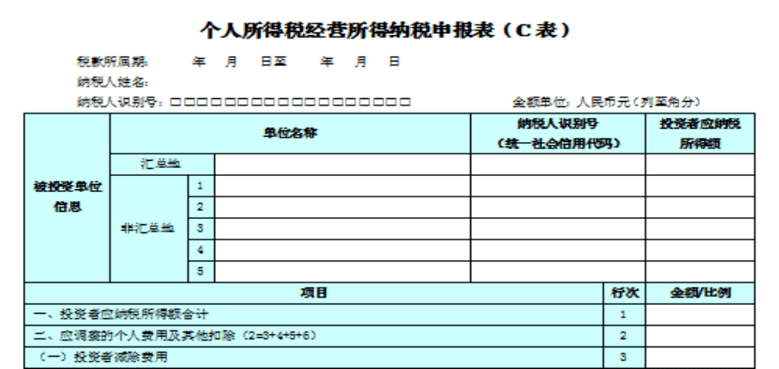 个人所得税生产经营汇算清缴进行时