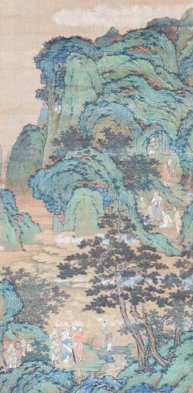 刘松年工山水人物,山水皴法受李唐影响,画风笔精墨妙,变雄健为典雅